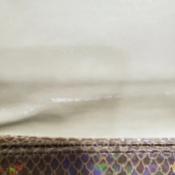 VTG J.Renee Iridescent/Snakeskin Print Shoulder  Bag. - Picture 9 of 9